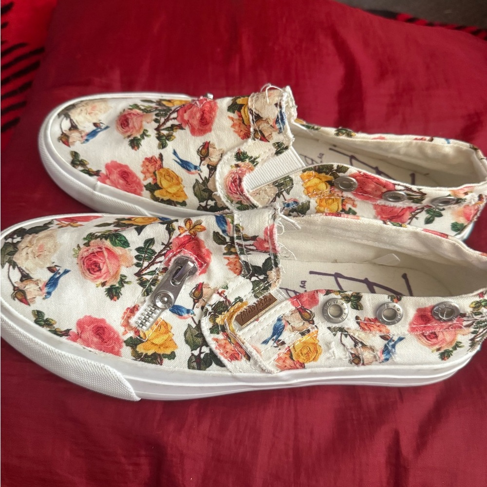 Blowfish Multicolor Floral Canvas Slip-Ons - Picture 3 of 6